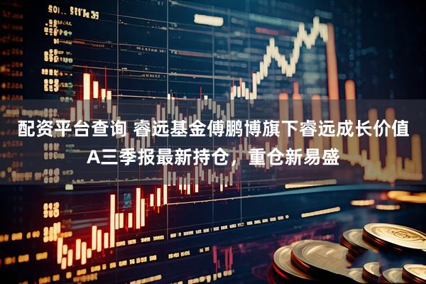 配资平台查询 睿远基金傅鹏博旗下睿远成长价值A三季报最新持仓，重仓新易盛