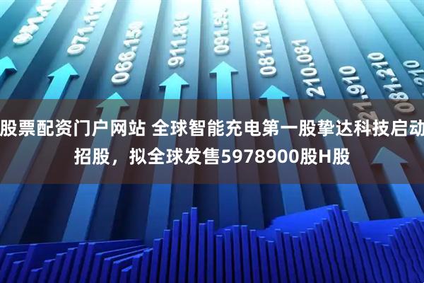 股票配资门户网站 全球智能充电第一股挚达科技启动招股，拟全球发售5978900股H股